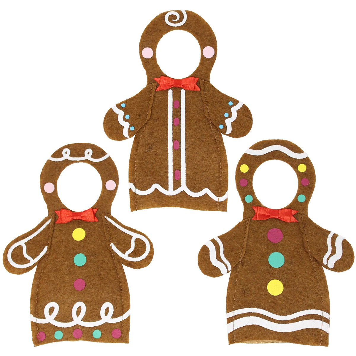 Joyin Santa Gingerbread Outfit Set for Elf Dolls, 3 Pack