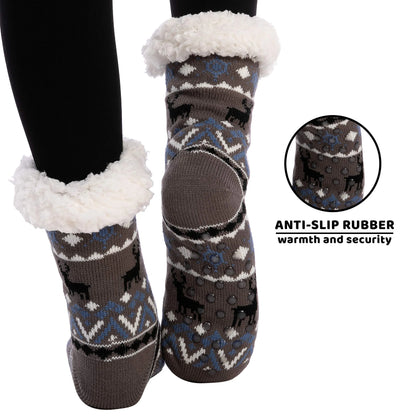 4-Piece Premium Fleece Crew Socks