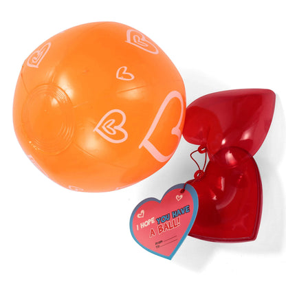 Valentine's Day Beach Balls, 28 Pack
