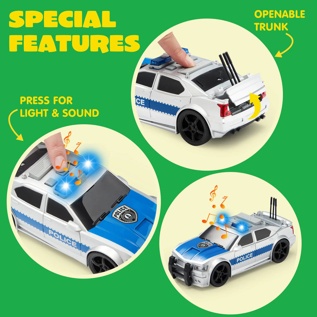 Friction Powered City Vehicle Toy Set