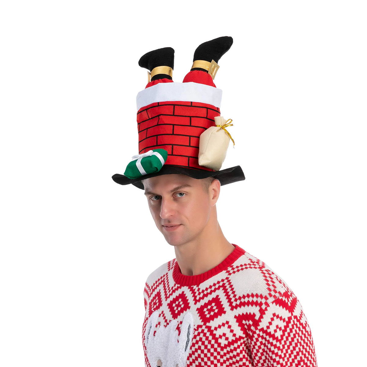 Santa Chimney Christmas Hat