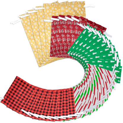Christmas Drawstring Bags, 36 Pack