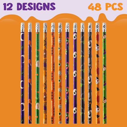 Halloween Pencil & Ruler Set (96-Piece)