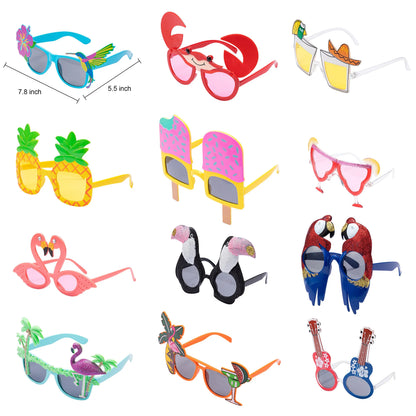 Luau Leis with Glasses, 24 Pack