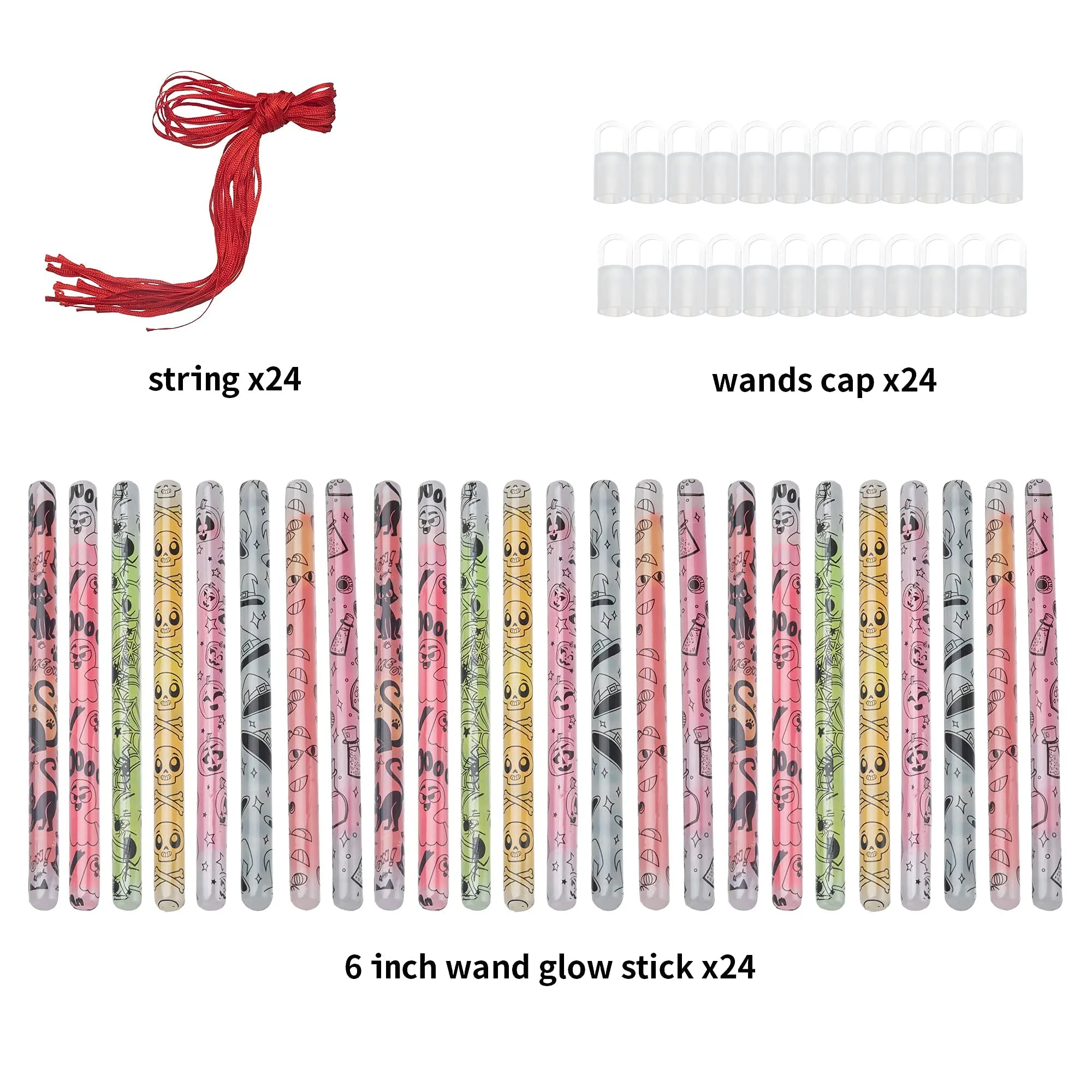 Glow Stick Wands, 24 Pack
