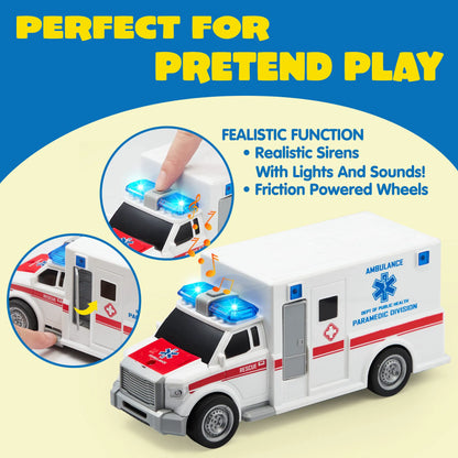 City Hero Police Vehicle Toy Set (3-Pack)