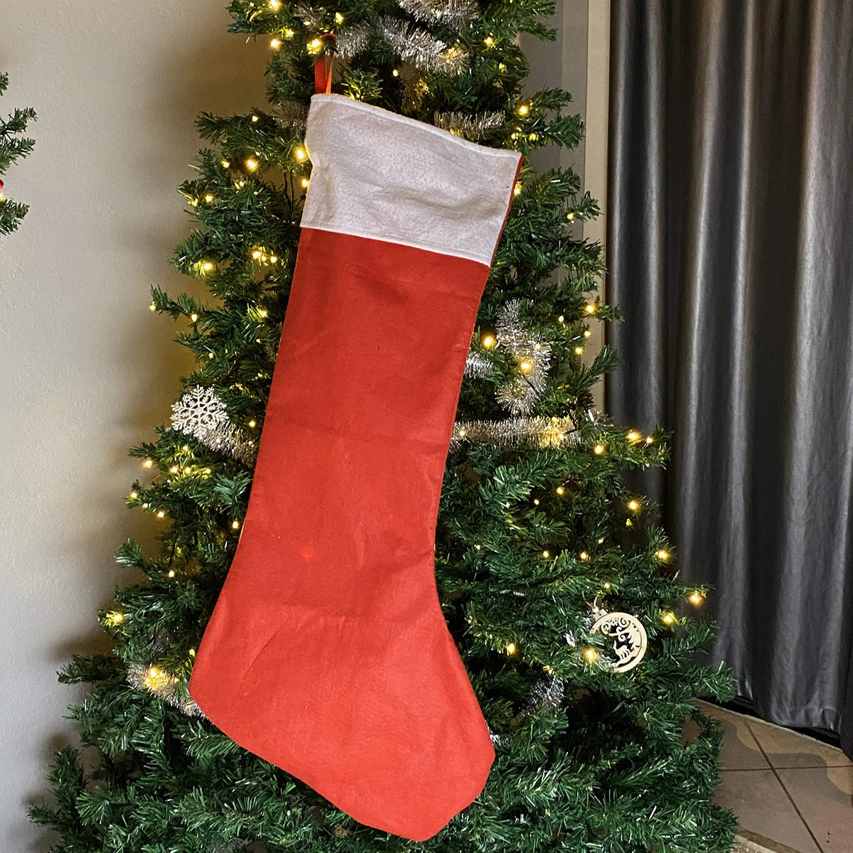4-Piece 36-Inch Jumbo Felt Christmas Stockings