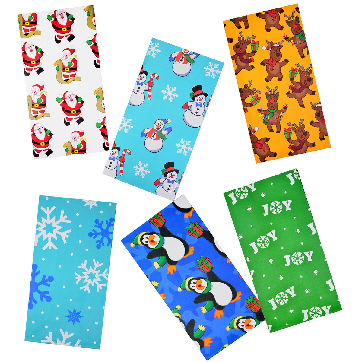 9.75-Inch Holiday Goody Bags (72-Pack)