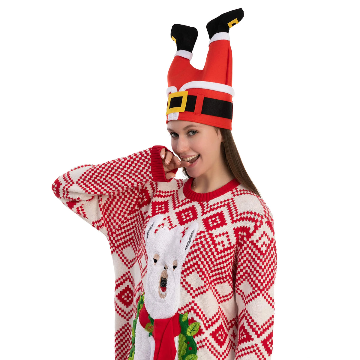 3-Piece Christmas Santa Pants and Hat Set