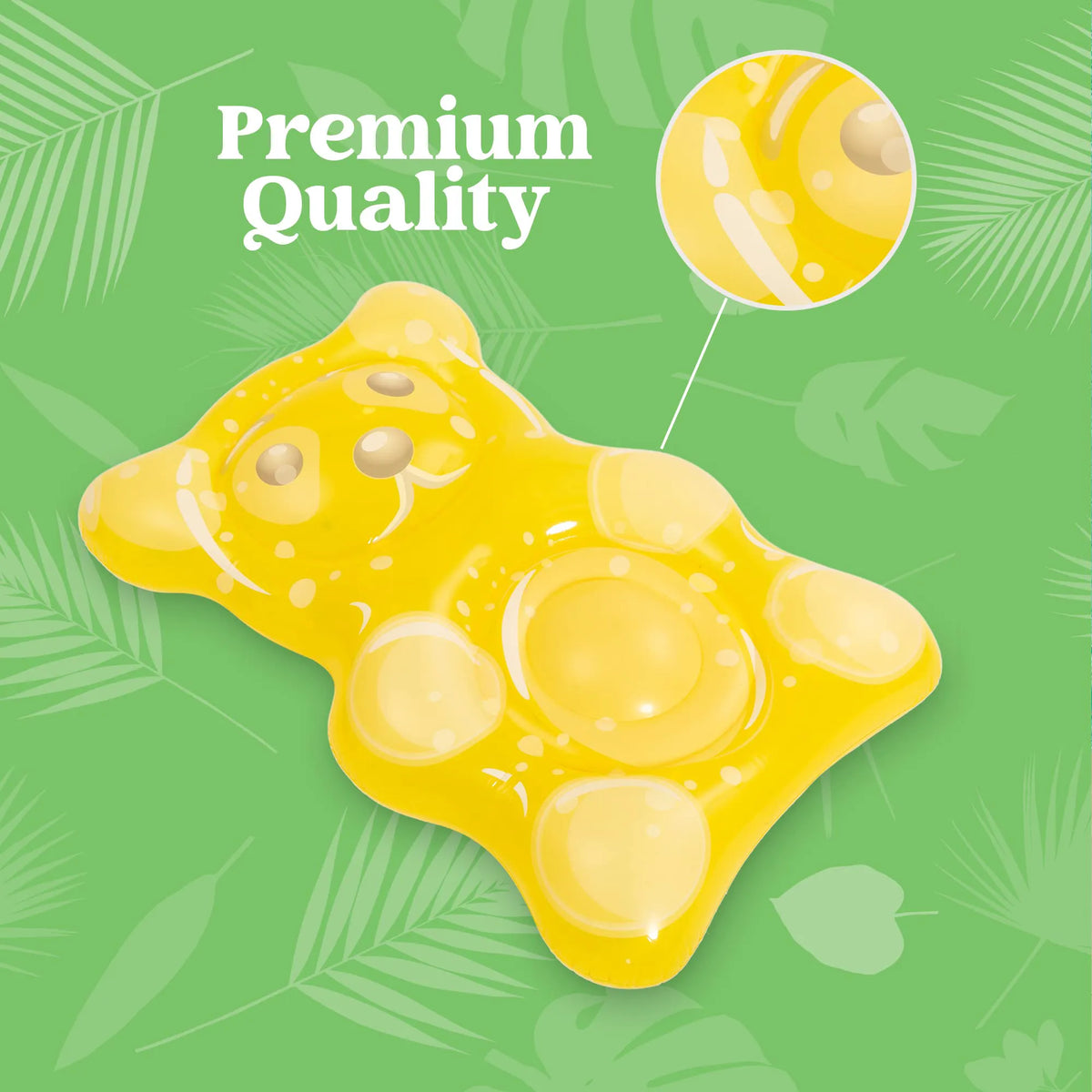 SLOOSH 60-Inch Inflatable Gummy Bear Pool Float