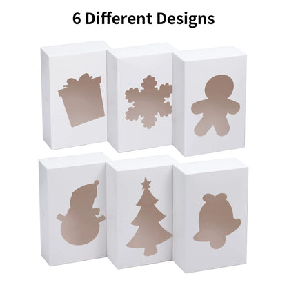 White Treat Boxes with Window, Pack of 24