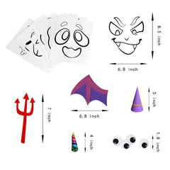 KLEVER KITS 3D Pumpkin Decoration Set