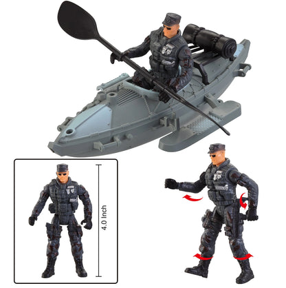 Camouflage Military Toy Set for Land and Air