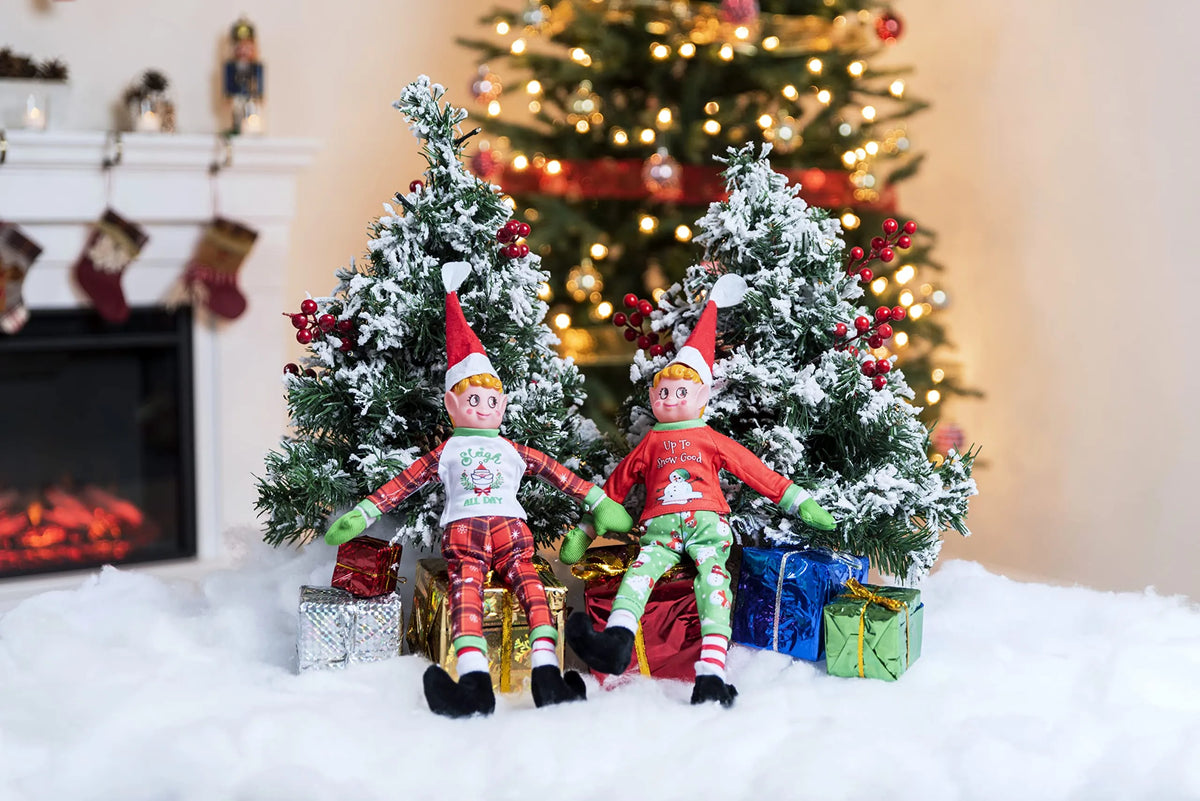 Christmas Sweaters Santa & Elf Ugly Sweater 2-Pack