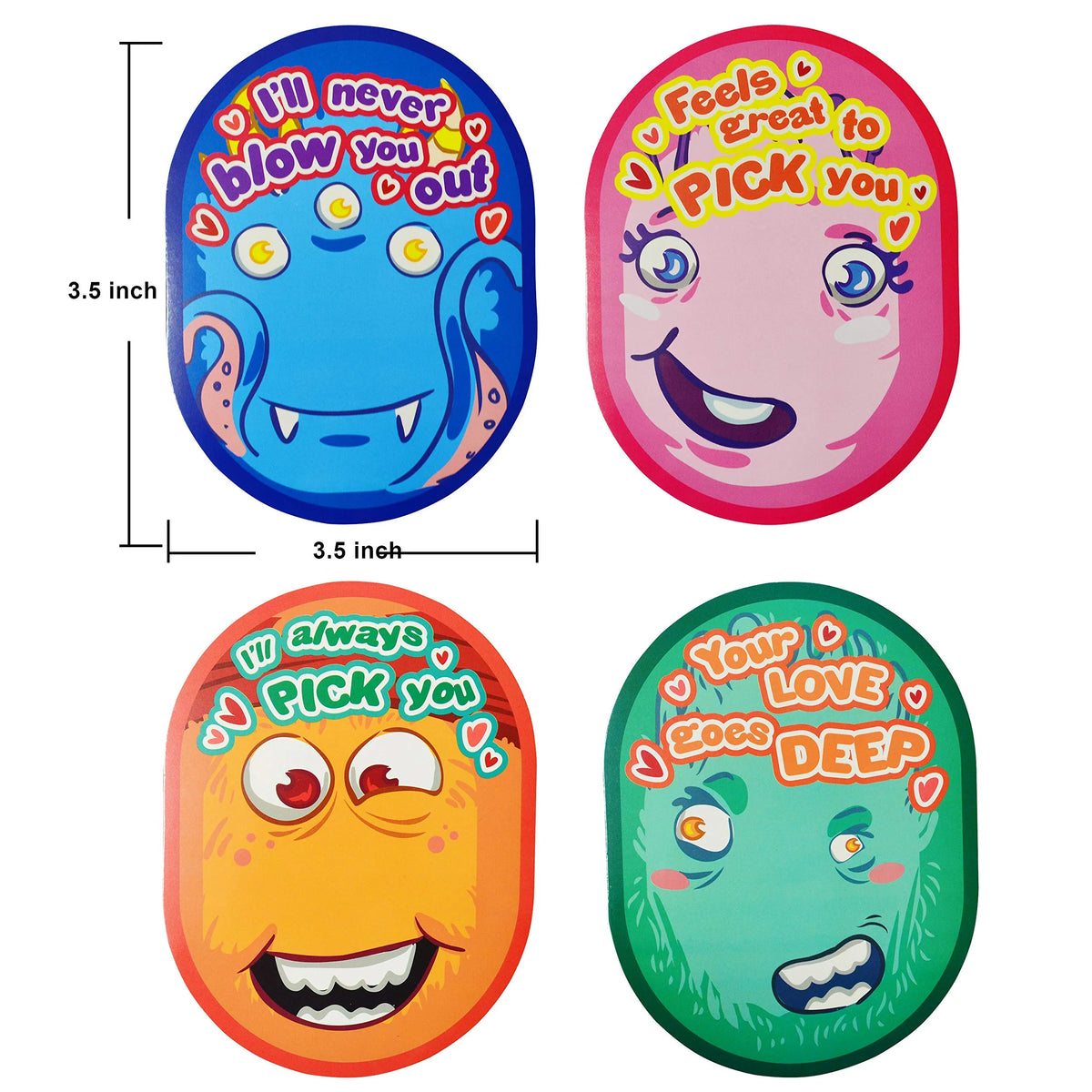 28Pcs 'I Pick Your Nose' Pencil Sharpener Set - Kids Valentine's Cards for Gifts