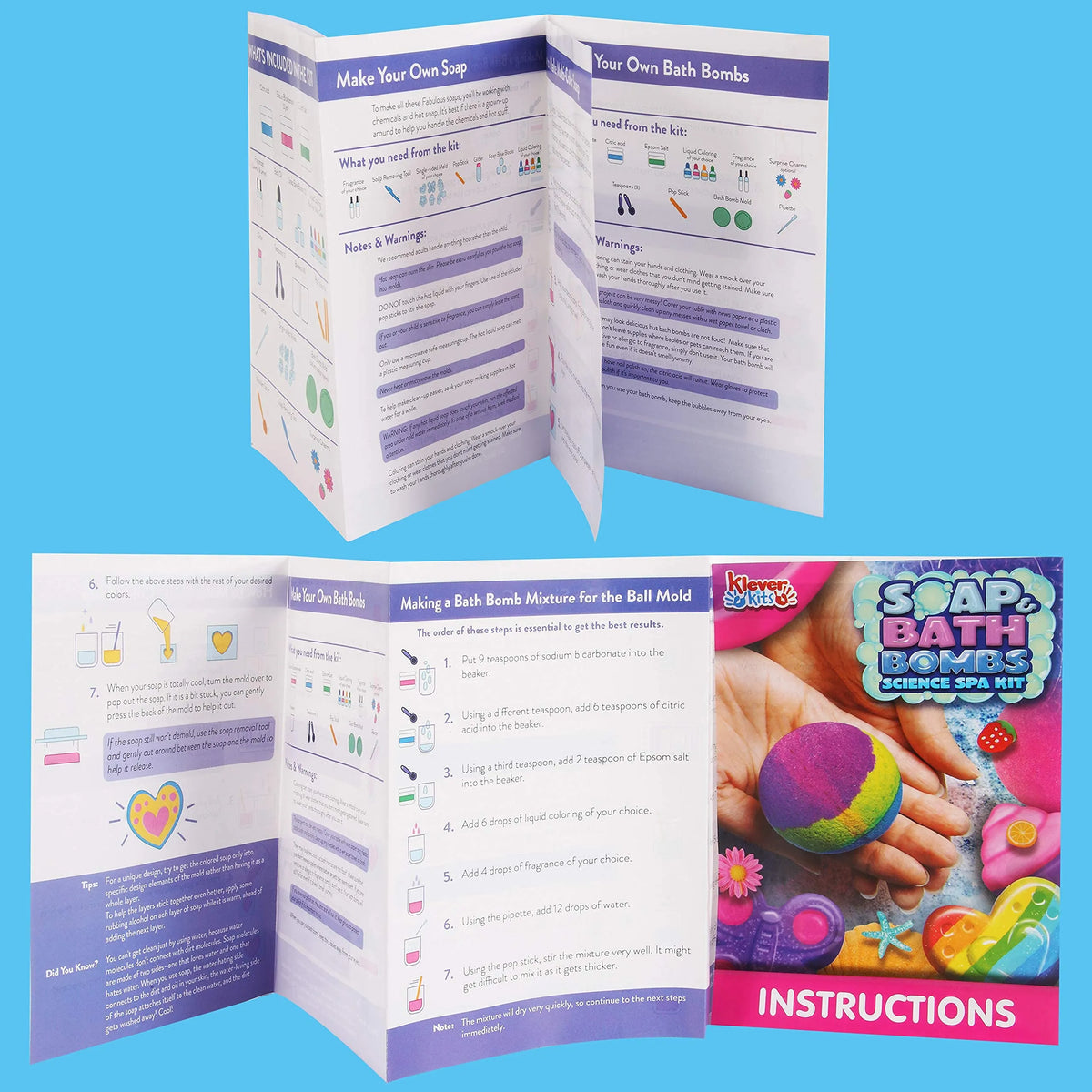 KLEVER KITS DIY Bath Bomb and Soap Kit