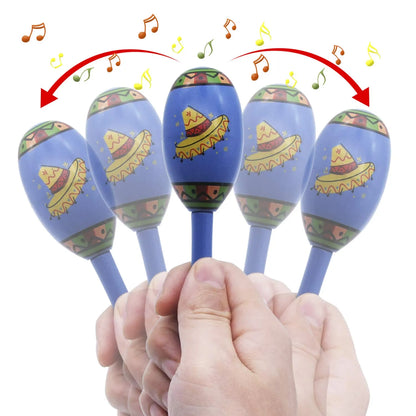 Mini Wooden Maracas (12-Pack)