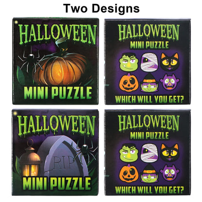 36-Piece Halloween Jigsaw Puzzle Set in Blind Boxes Featuring 6 Characters on Paper Board