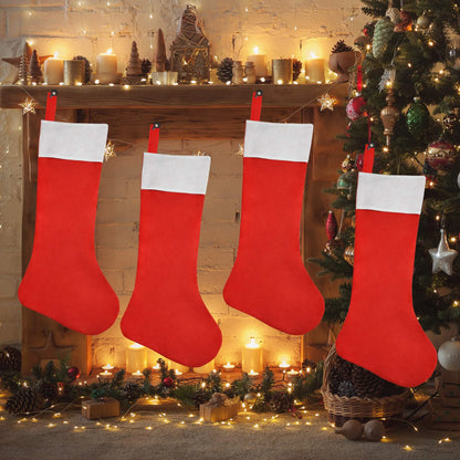 4-Piece 36-Inch Jumbo Felt Christmas Stockings