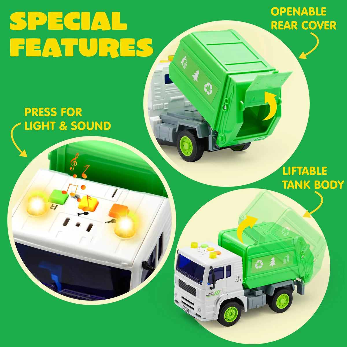 Friction Powered City Vehicle Toy Set