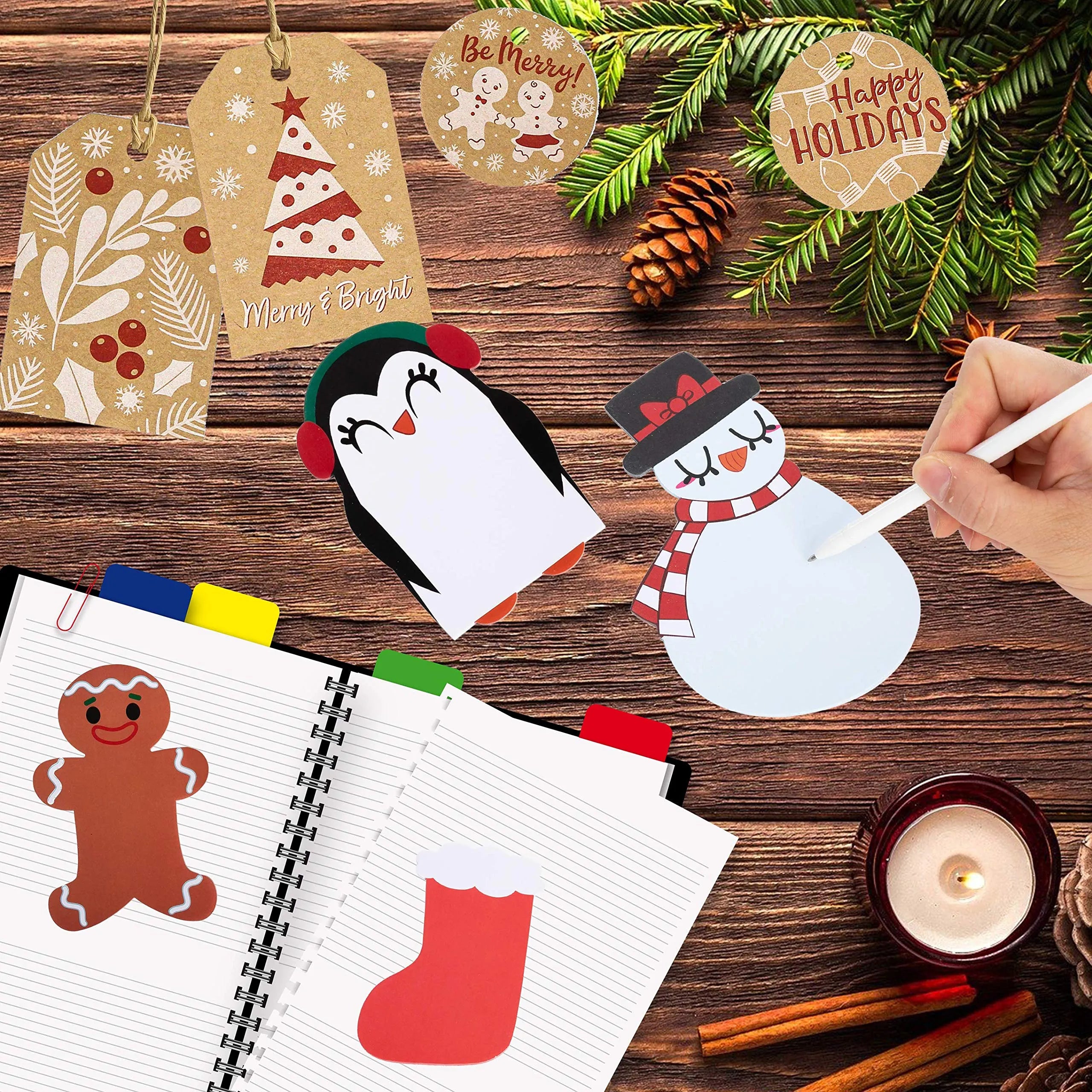 24-Pack Christmas Character Notepads