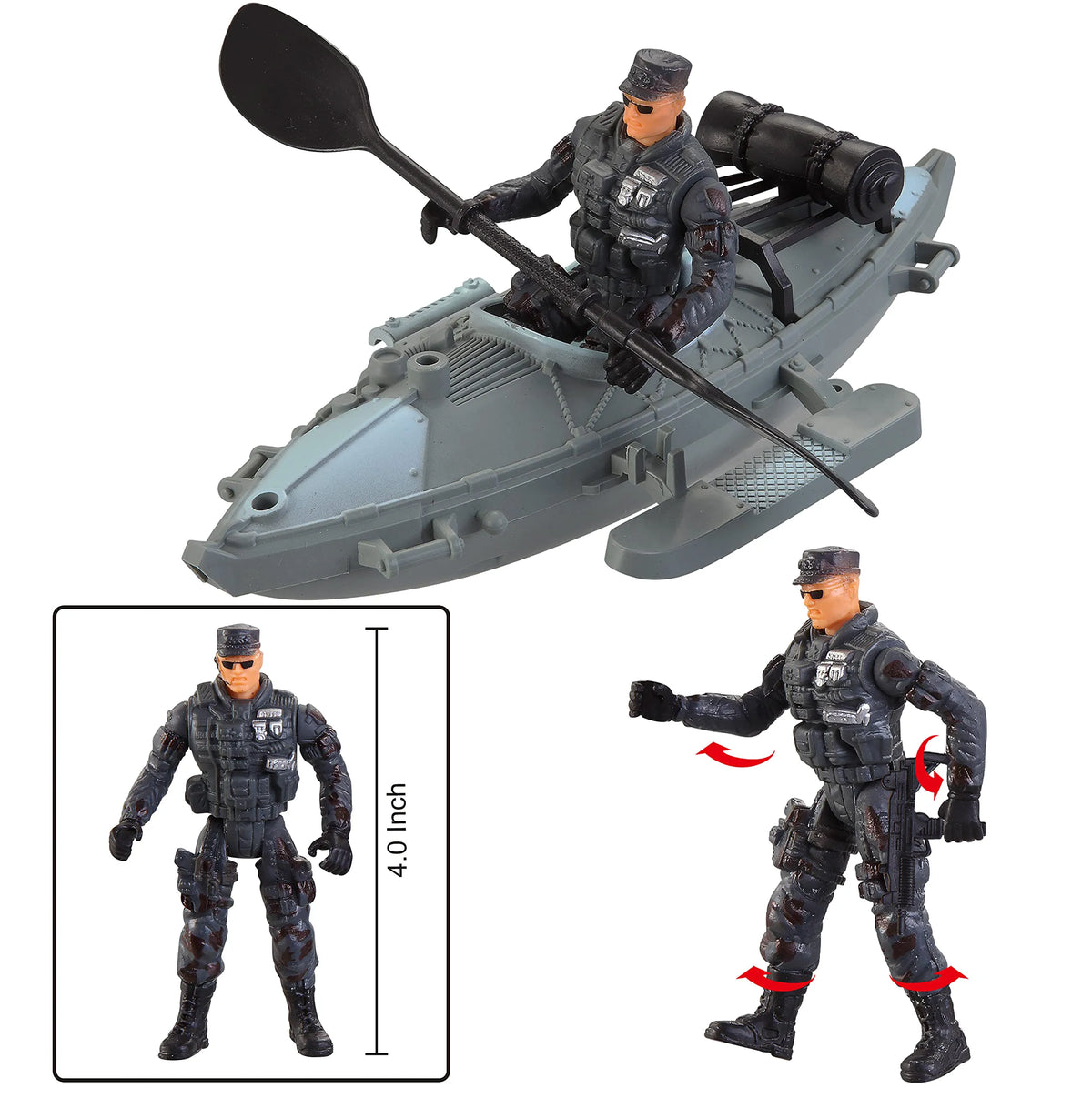 Camouflage Military Toy Set for Land and Air