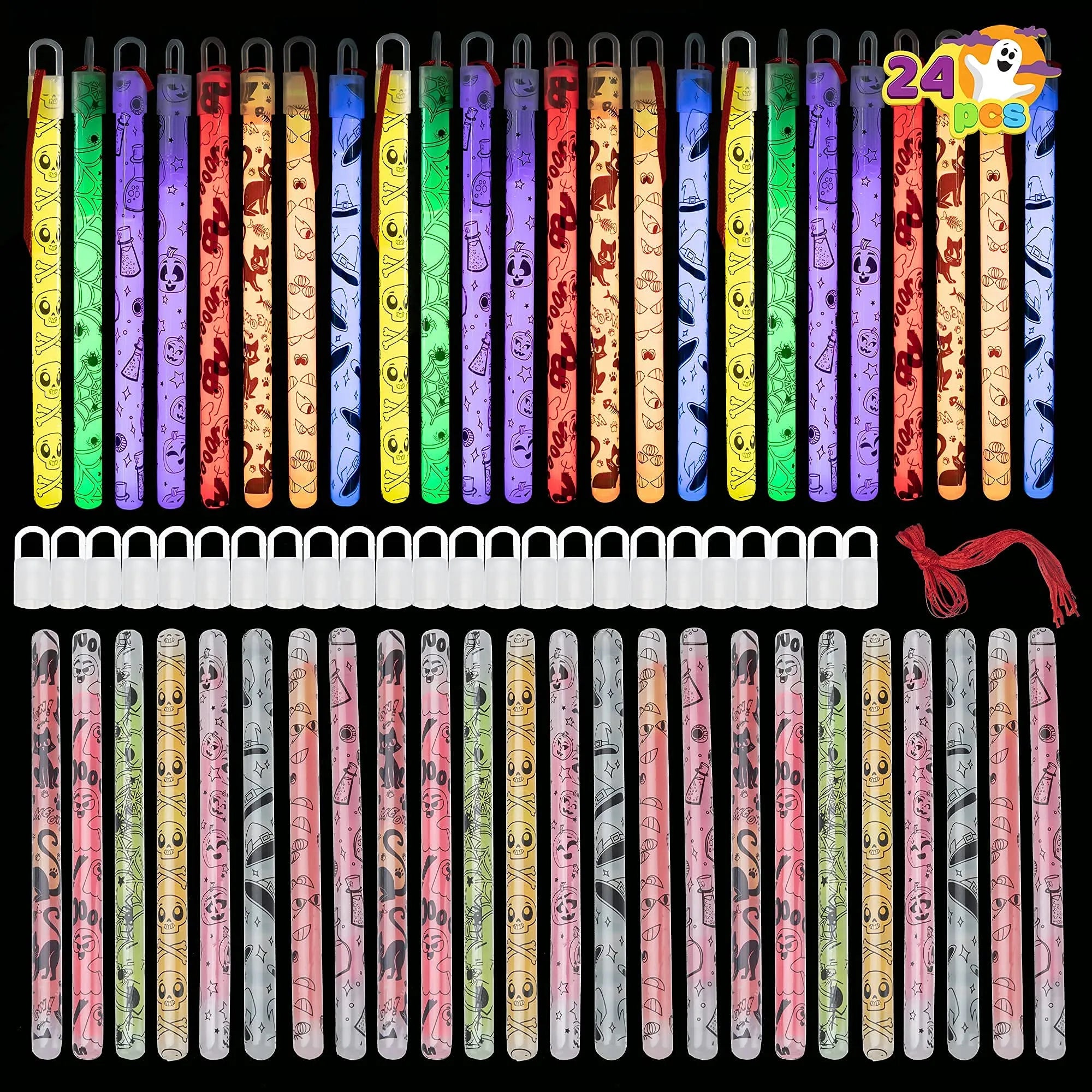 Glow Stick Wands, 24 Pack
