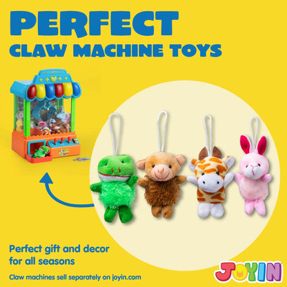 36-Piece Mini Plush Animal Toy Set (2.5-3 Inches, No Egg Shells)