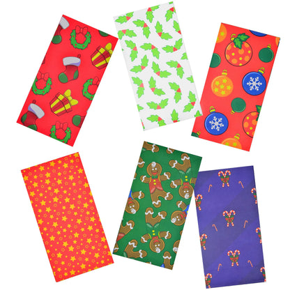 9.75-Inch Holiday Goody Bags (72-Pack)