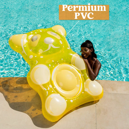 SLOOSH 60-Inch Inflatable Gummy Bear Pool Float