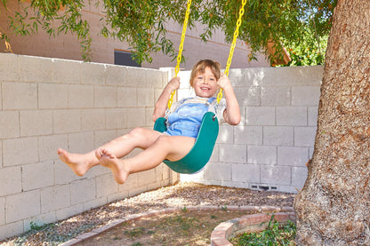 TURFEE Green Swing Seats with 66-Inch Chain, 2-Pack