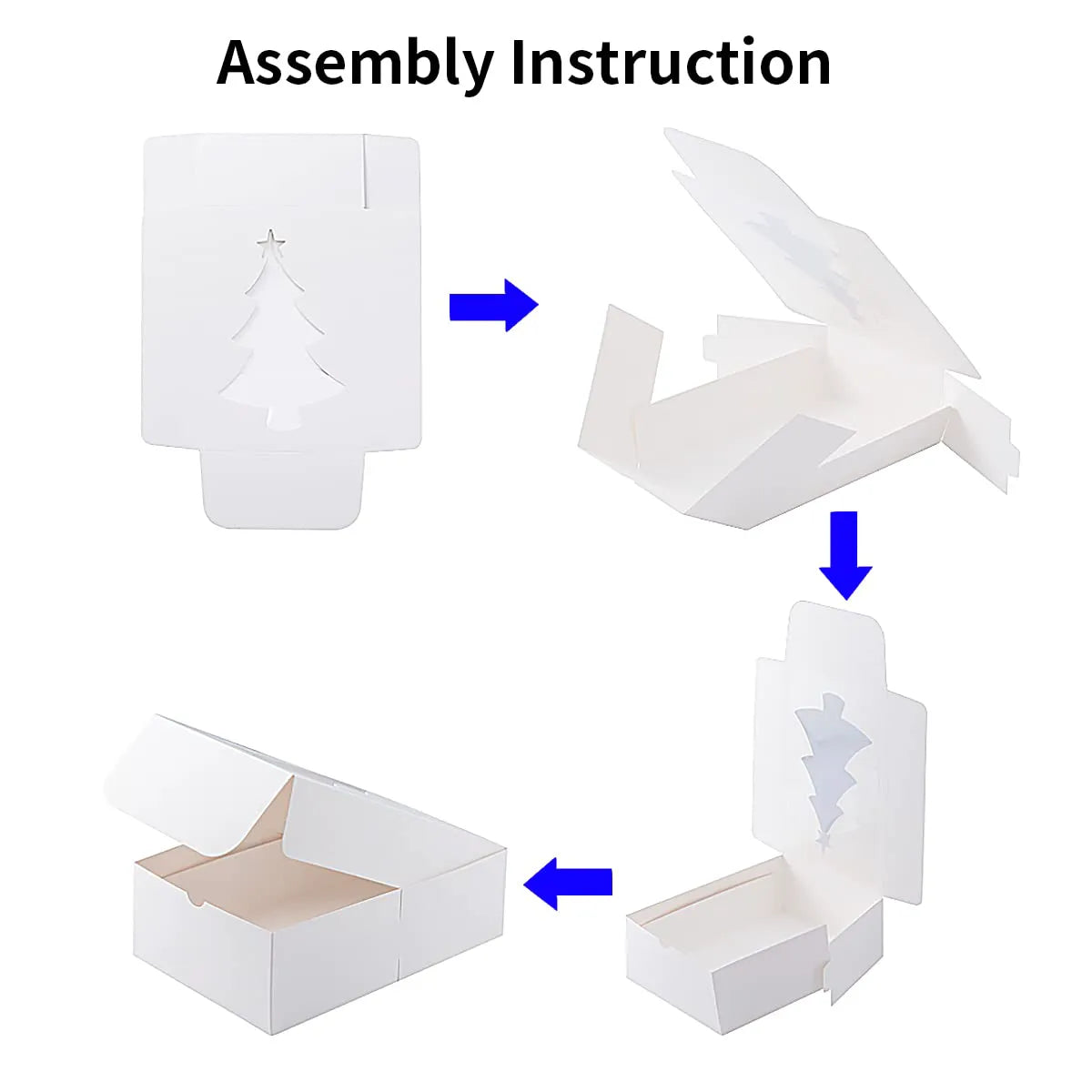White Treat Boxes with Window, Pack of 24