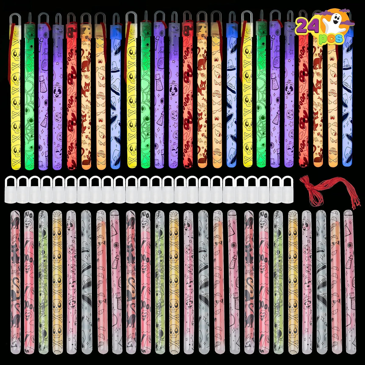 Glow Stick Wands, 24 Pack