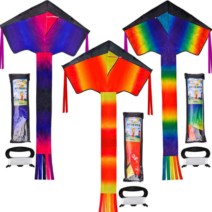 Delta Multicolor Kite, 3-Pack