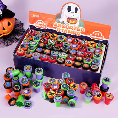 100-Pack Halloween Assorted Stampers