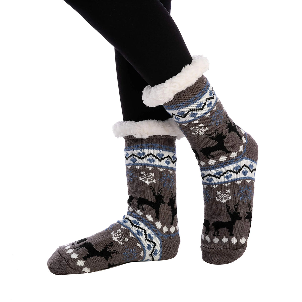 4-Piece Premium Fleece Crew Socks