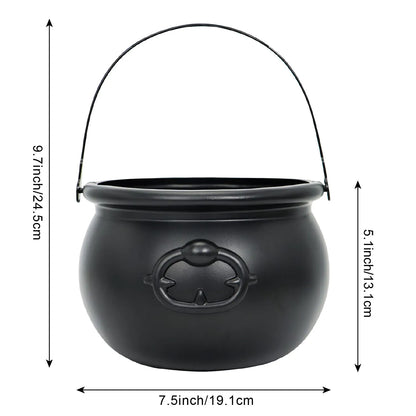 Large Black Halloween Cauldron