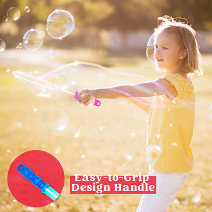 24 Bubble Wands (6 Colors)
