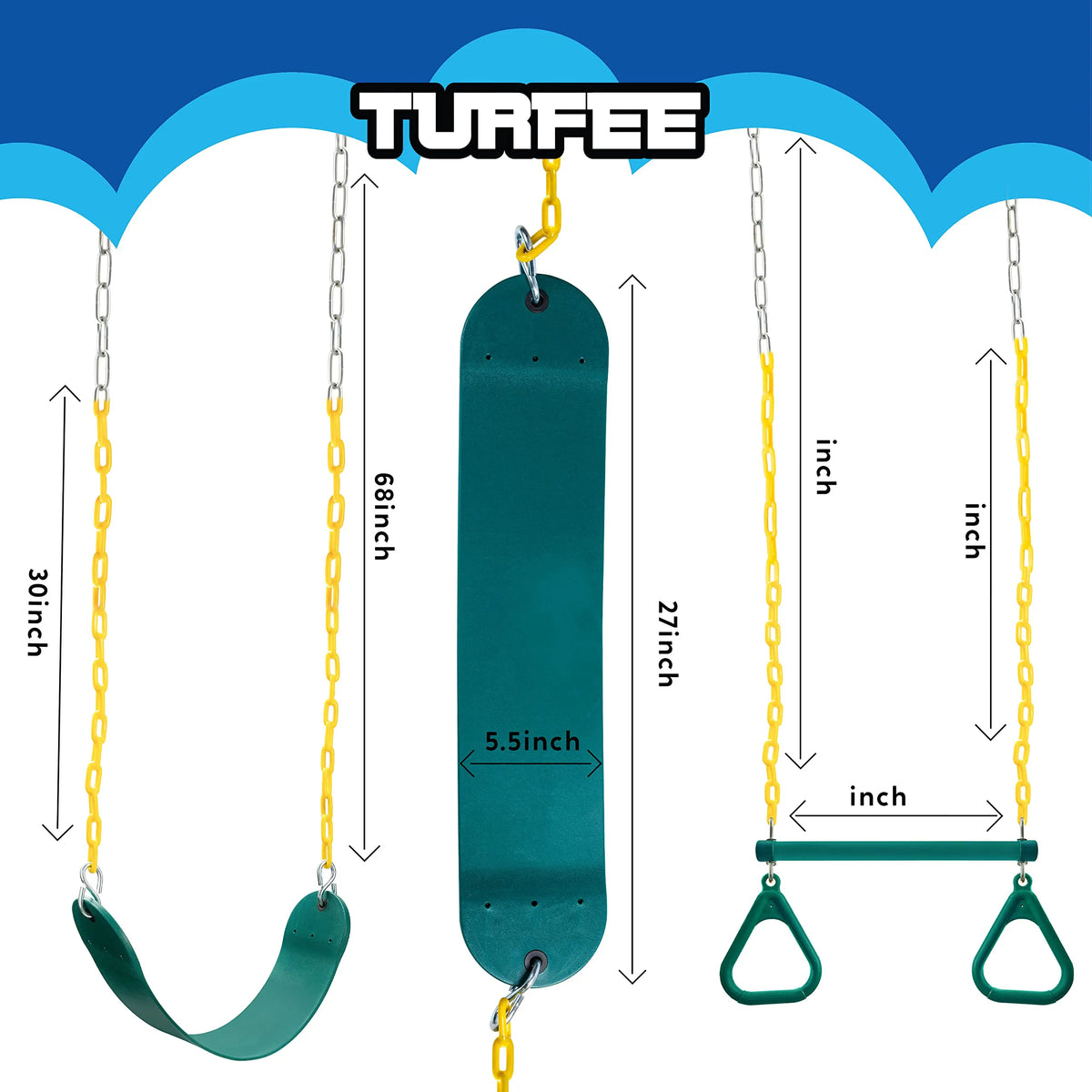 TURFEE Assorted Swing Set