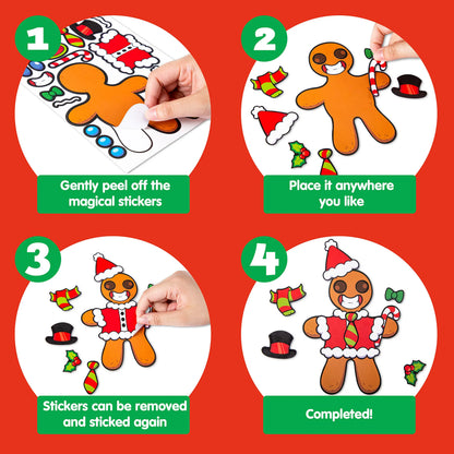 Make-a-Face Gingerbread Set with Trees, 36 Pieces