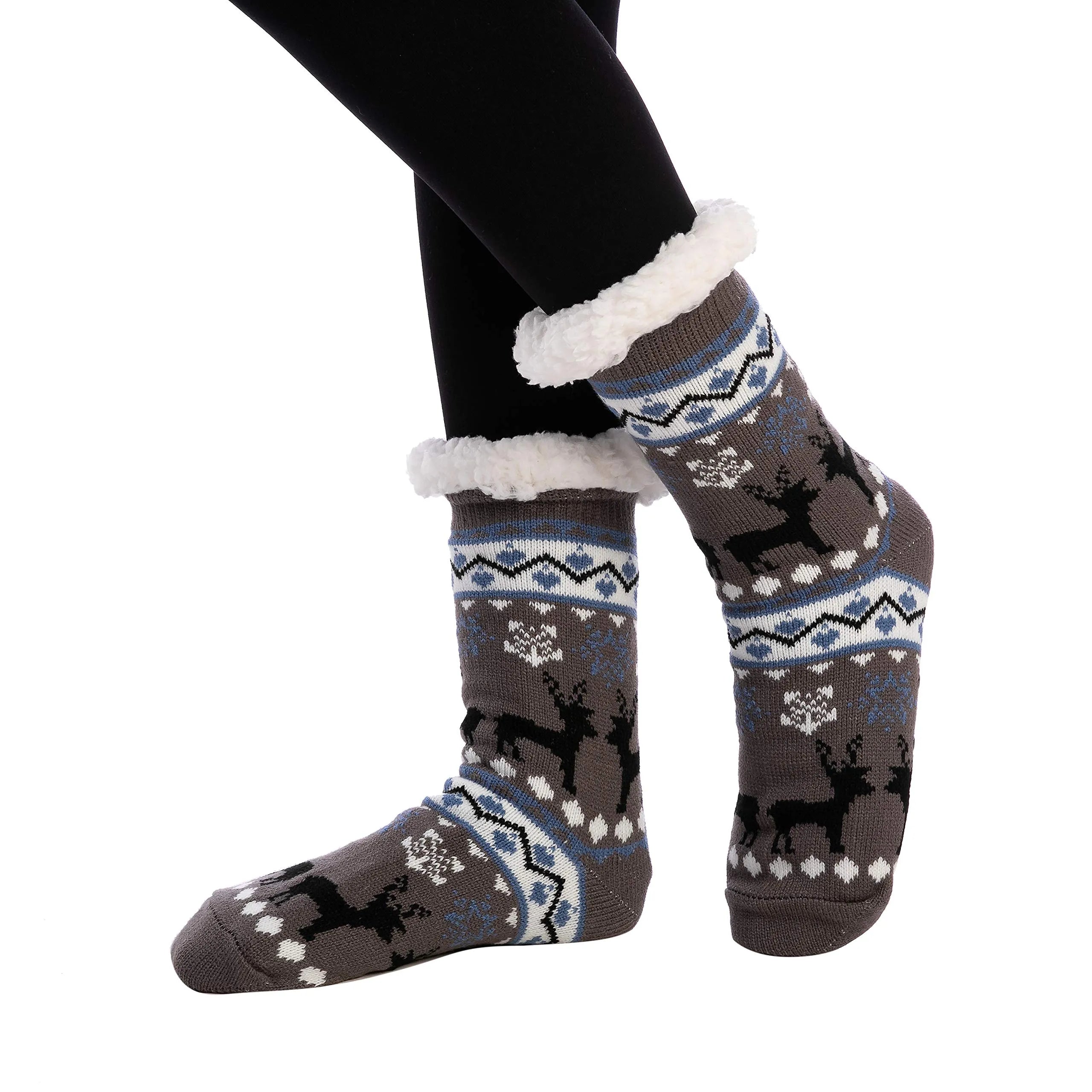 4-Piece Premium Fleece Crew Socks