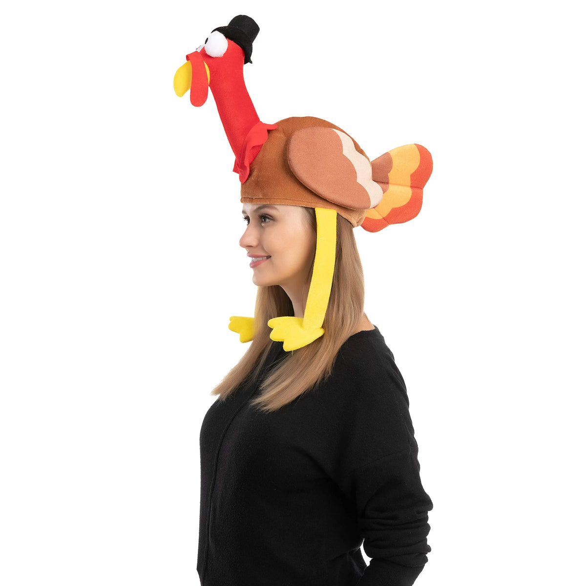 2-Pack Turkey Gobbler Hats for Thanksgiving