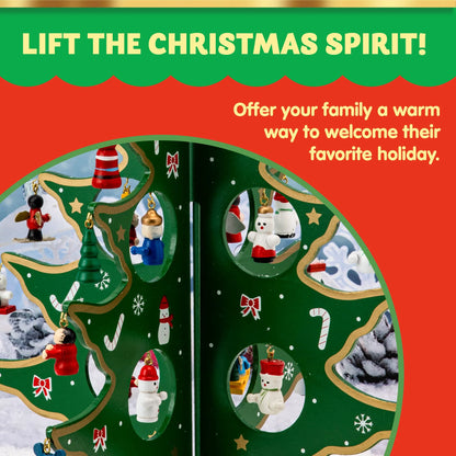 Wooden Tabletop Christmas Tree Advent Calendar
