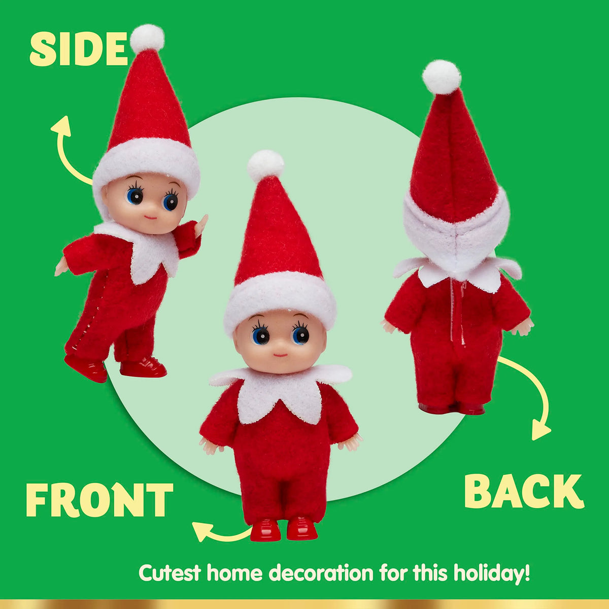 2 Red Tiny Christmas Dolls