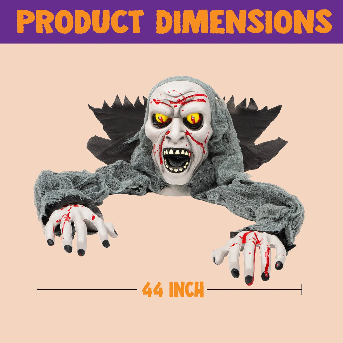 Halloween Animated Light-Up Zombie Groundbreaker