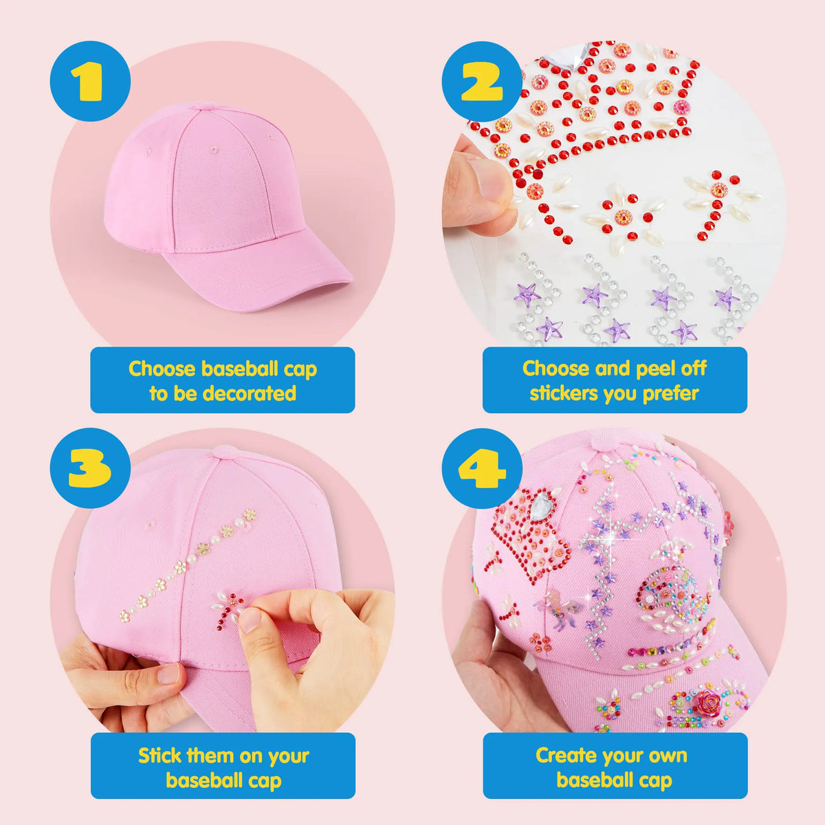 KLEVER KITS - Decorate Your Own Baseball Cap