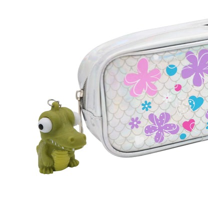 28-Pack Animal Keychains with Googly Eyes and Valentine's Day Cards for Kids