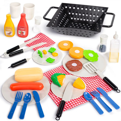 PLAY-ACT Toy BBQ Grill Set
