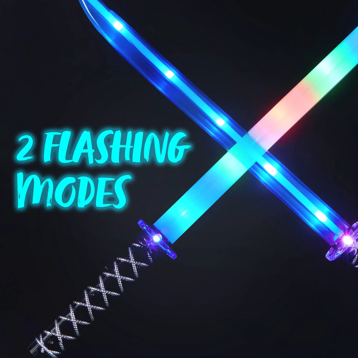 JOYIN Ninja LED Pretend Play Swords (2 Pack)
