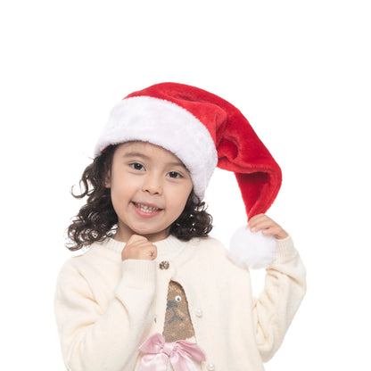 Premium Santa Hats for Christmas, 12-Pack